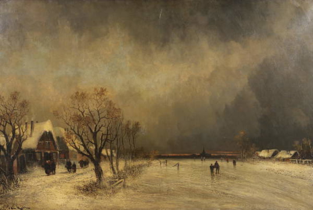 Detail of In the Grip of Winter, c.1900 by Joachim Hierschl-Minerbi