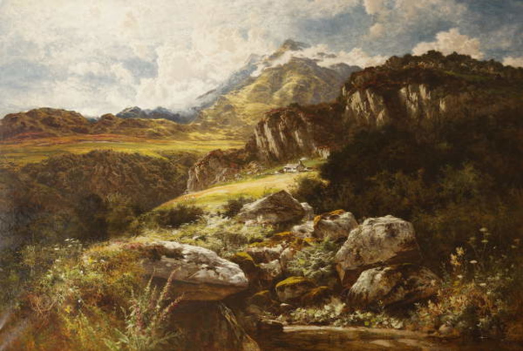 Detail of With Verdure Clad by Benjamin Williams Leader