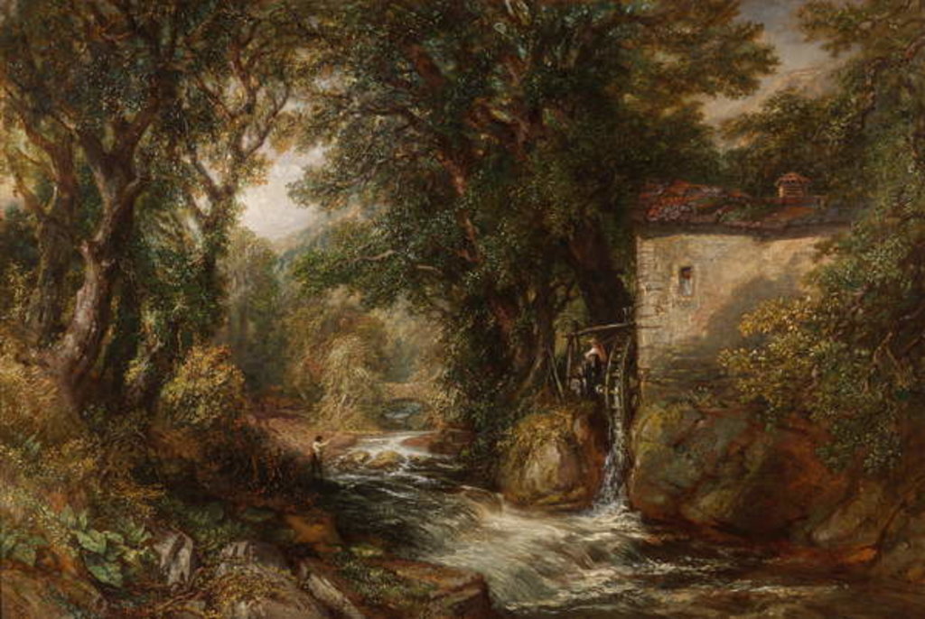 Detail of Dent Mill, Yorkshire by Henry Harris Lines