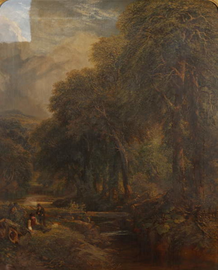 Detail of In Wharfedale, North Yorkshire, 1873 by Henry Harris Lines