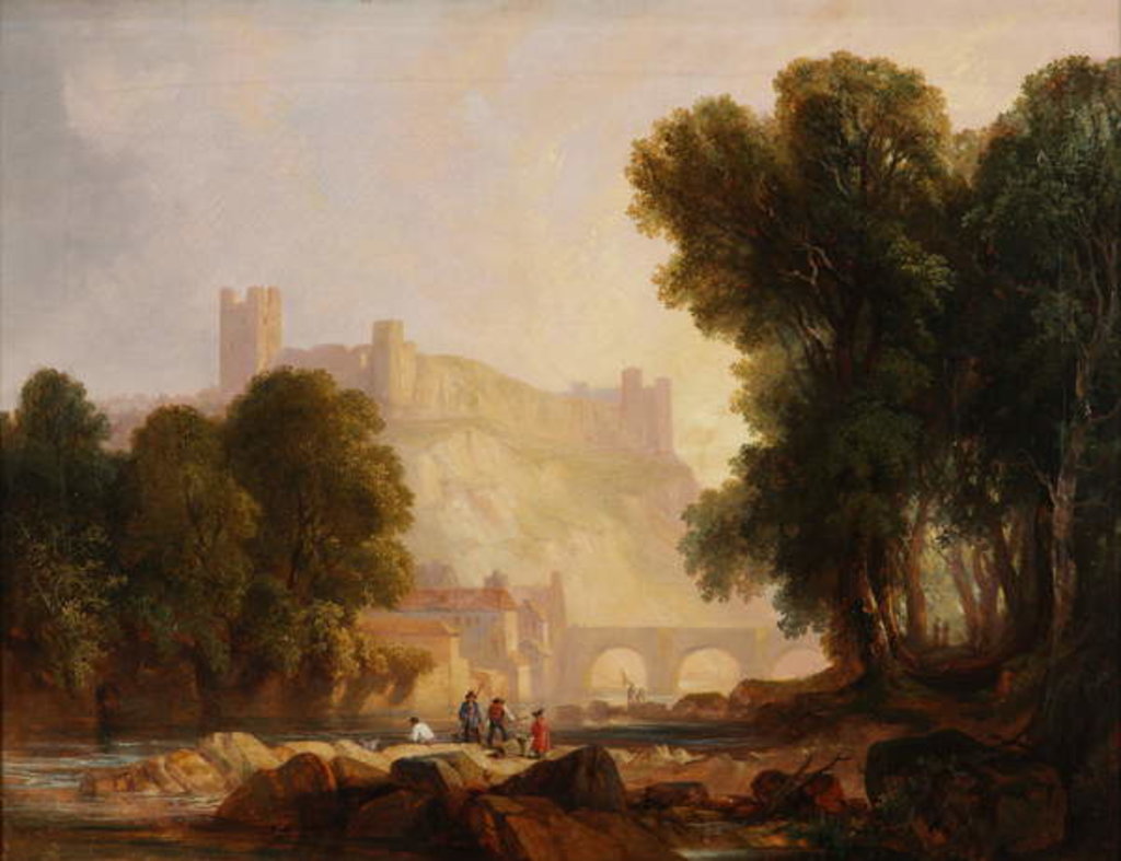 Detail of Richmond Castle, Yorkshire by Henry Harris Lines