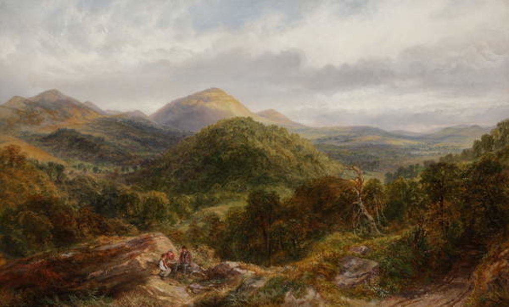 Detail of The British Camp and Herefordshire Beacon, 1872 by Henry Harris Lines
