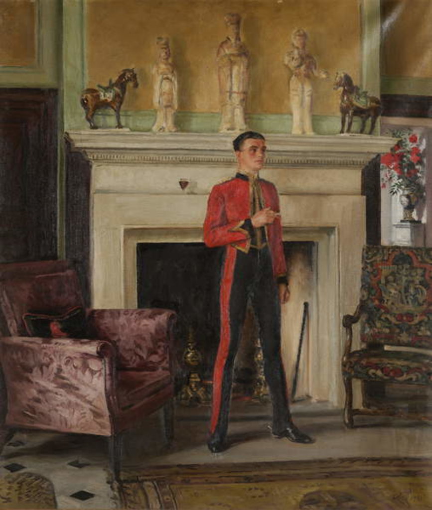 Detail of Hall at Warbrook, 1933 by William Bruce Ellis Ranken