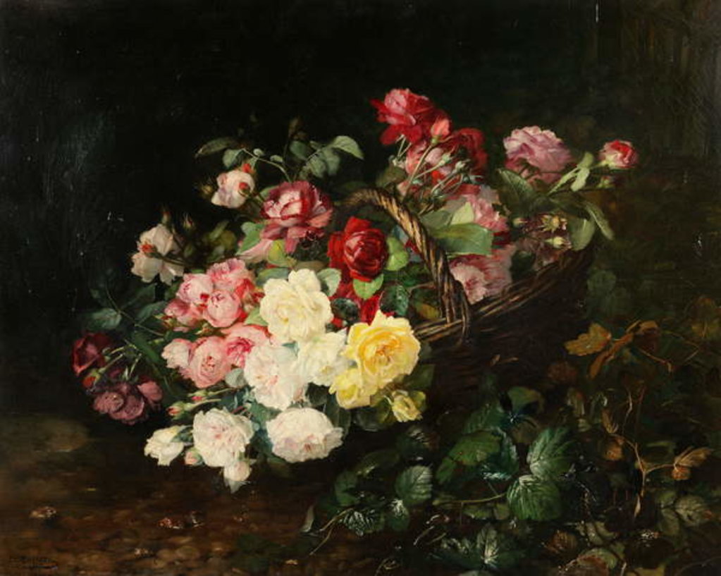 Detail of Roses by Dominique Herbert Rozier