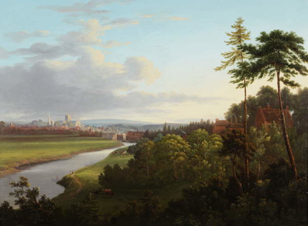 Detail of View of Worcester from Henwick by Samuel Smith