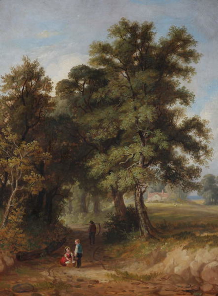Detail of Bilford Lane, Worcester, 1848 by Unknown Artist