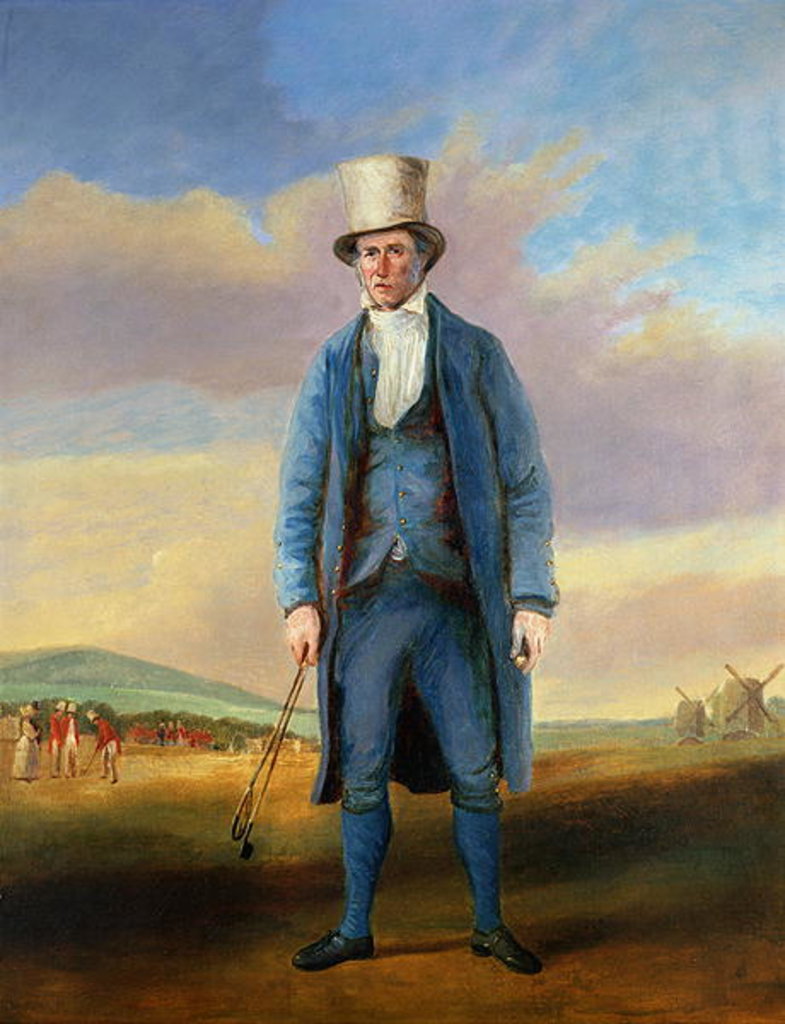 Detail of `Old Alick`, Alick Brotherton the Holemaker of Royal Blackheath Golf Club, c.1835 by R.S.E Gallen