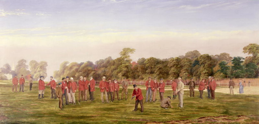 Detail of Golf at Blackheath, 1875 by Francis Powell