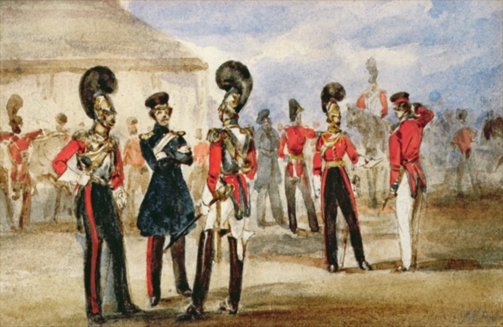 Detail of First Life Guards, 1835 by English School