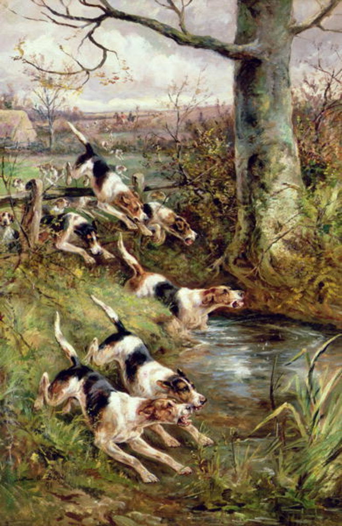 Detail of Full Cry, 1891 by Arthur Alfred Davis