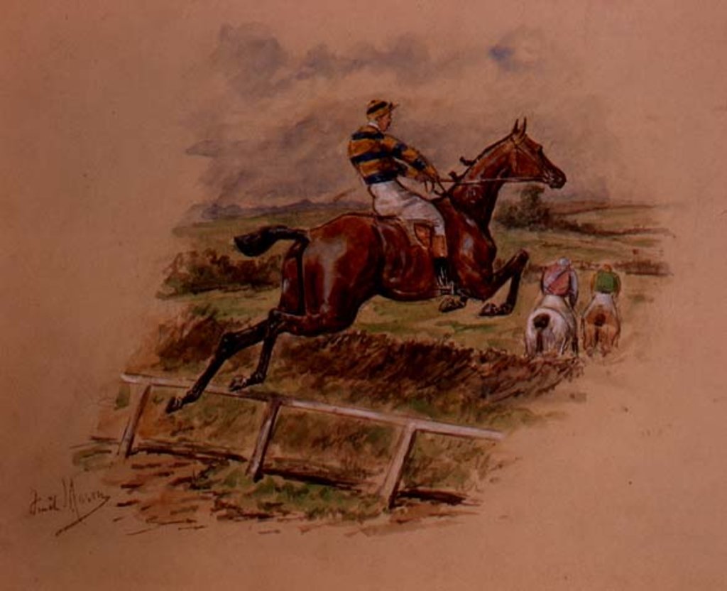 Detail of One of Three. Out into the Country by George Finch Mason