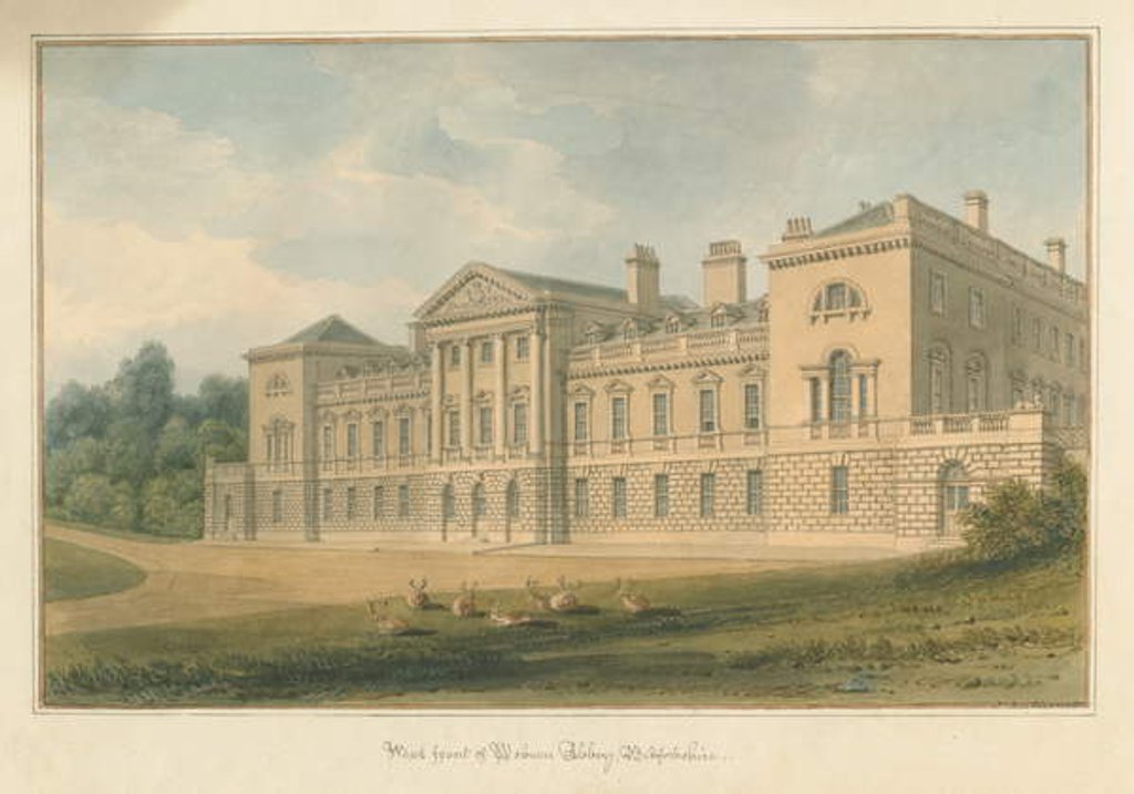 Detail of Bedfordshire - Woburn Abbey, 1824 by John Buckler