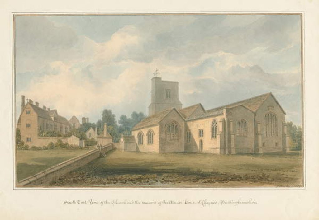 Detail of Buckinghamshire - Chenies Church and Remains of the Manor House , 1824 by John Buckler