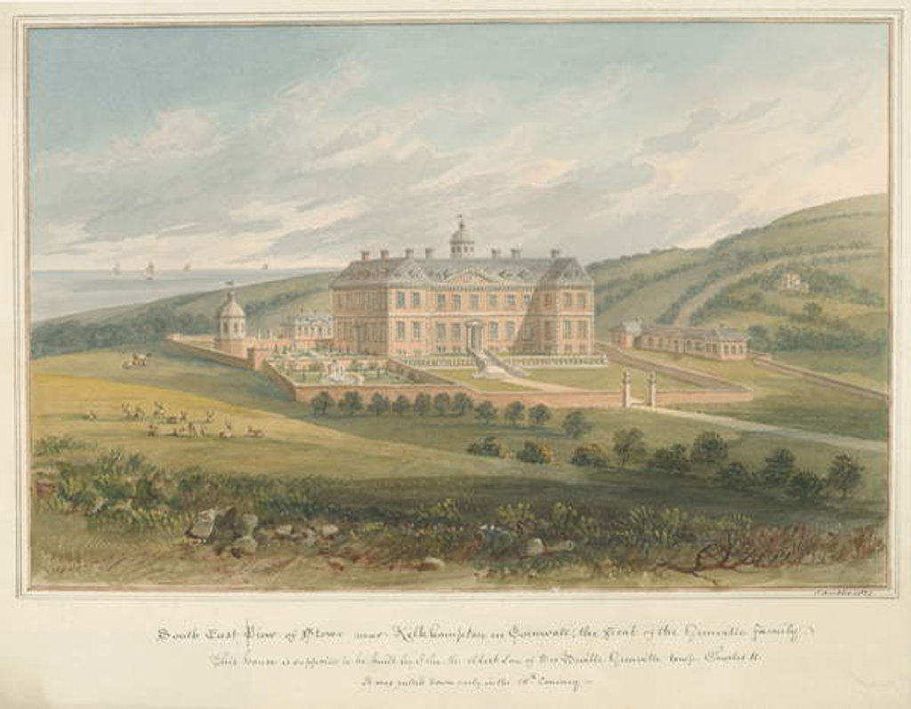 Detail of Cornwall - Kilkhampton - Stowe, 1827 by John Buckler