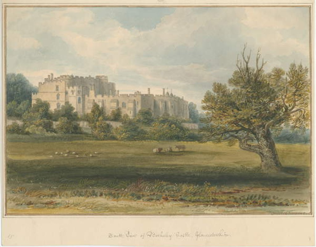 Detail of Gloucestershire - Berkeley Castle, 1822 by John Buckler