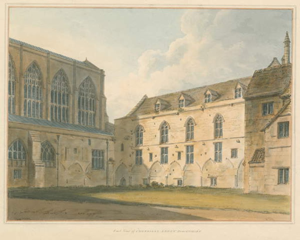 Detail of Dorset - Sherborne Abbey, 1802 by John Buckler