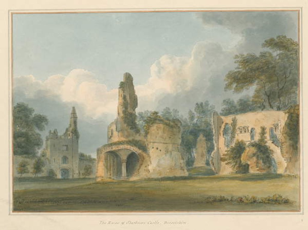 Detail of Dorset - Sherborne - Ruins of Castle, 1802 by John Buckler