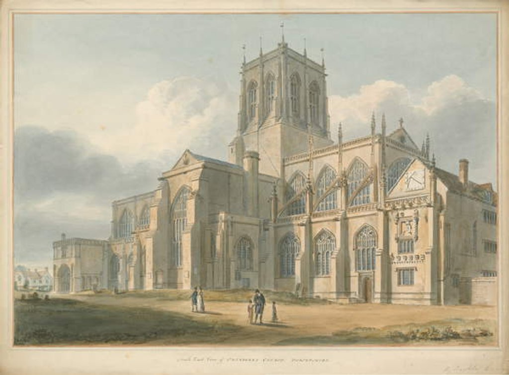 Detail of Dorset - Sherborne Church, 1802 by John Buckler