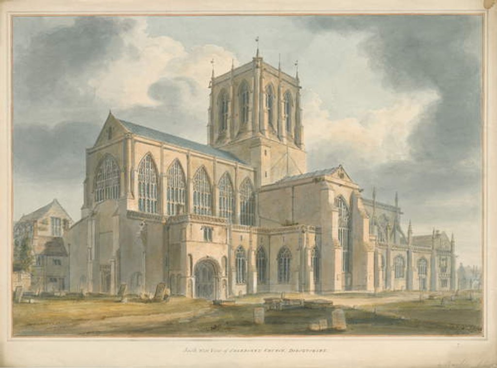 Detail of Dorset - Sherborne Church, 1802 by John Buckler