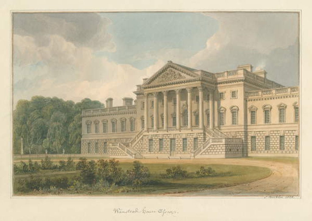 Detail of Essex - Wanstead House, 1822 by John Buckler