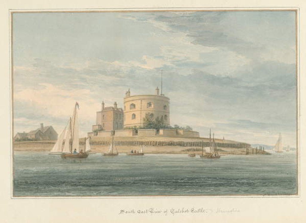Detail of Hampshire - Calshot Castle, 1824 by John Buckler