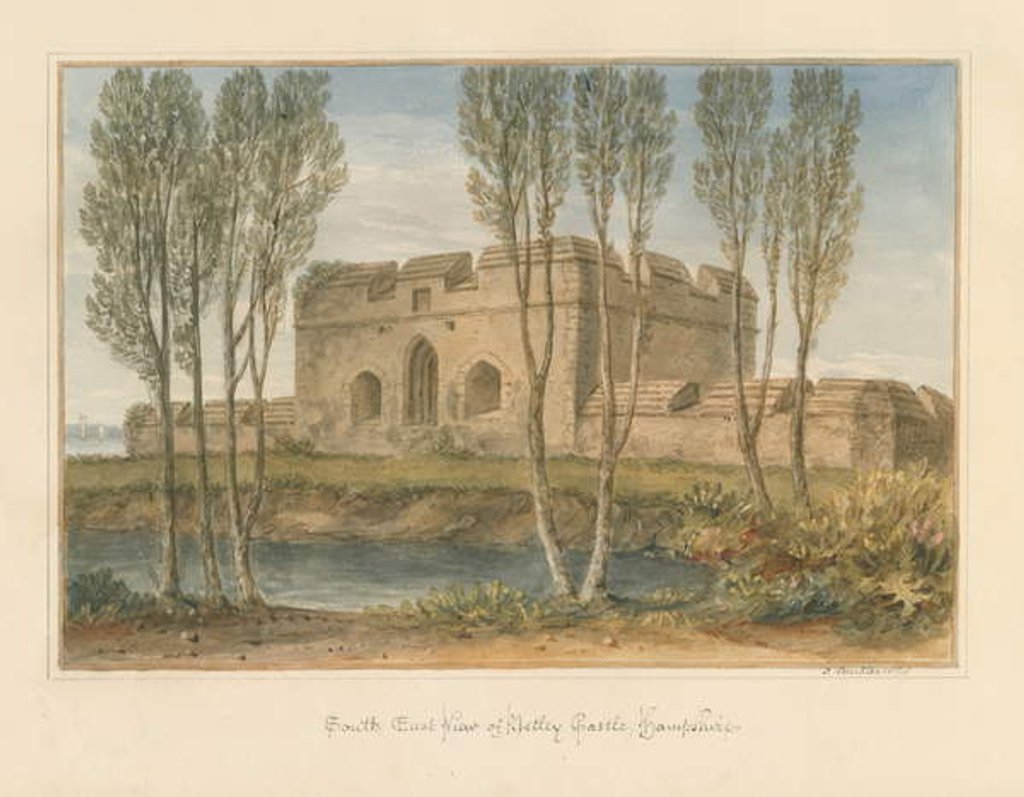 Detail of Hampshire - Netley Castle, 1828 by John Buckler