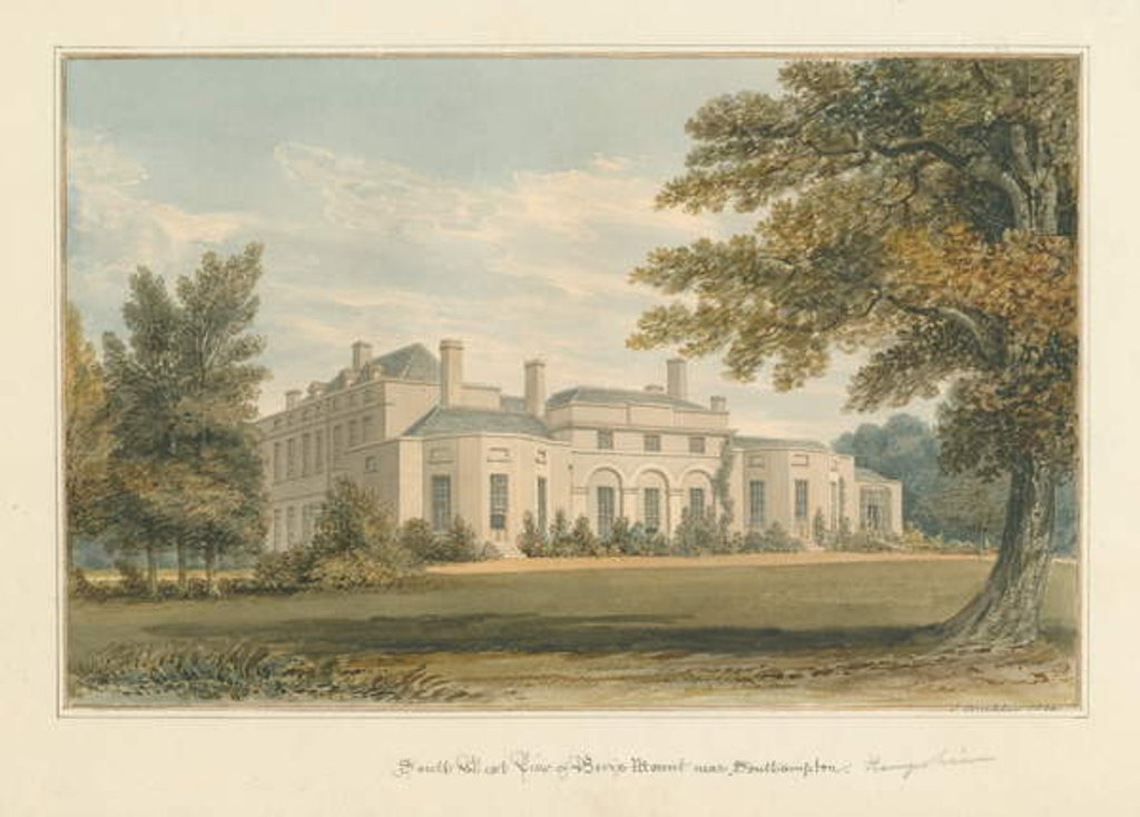 Detail of Hampshire - Southampton - Bevis Mount, 1824 by John Buckler