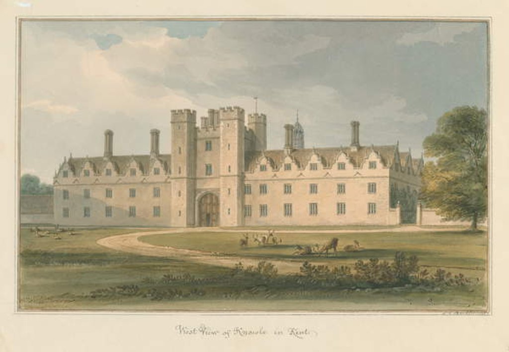 Detail of Kent - Knowle, 1811 by John Chessell Buckler