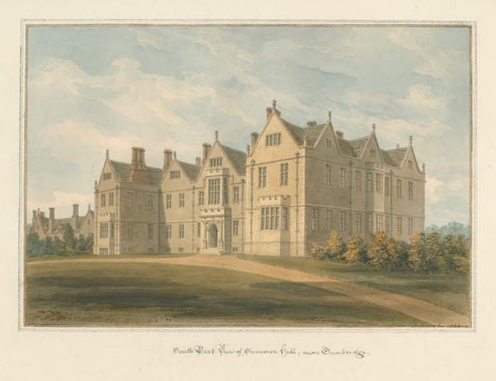 Detail of Kent - Tunbridge - Somerhill, 1824 by John Buckler