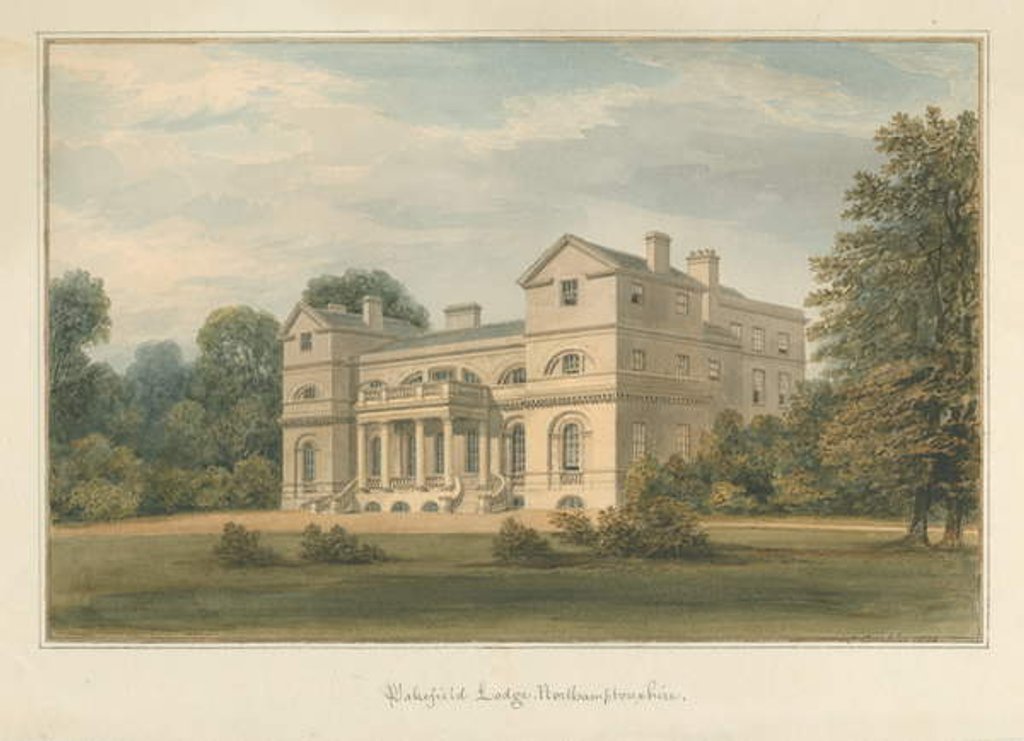 Detail of Northamptonshire - Wakefield Lodge, 1824 by John Buckler