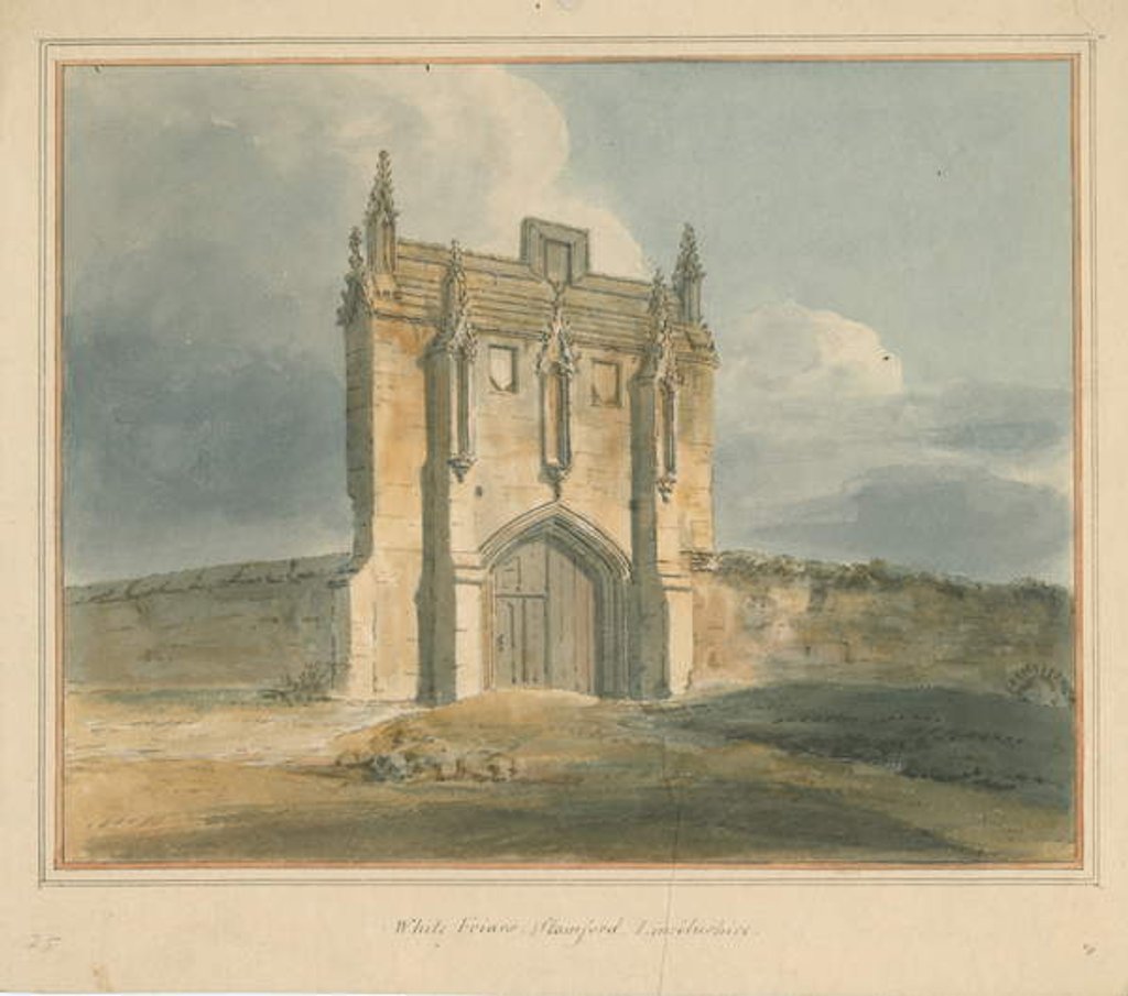 Detail of Lincolnshire - Stamford - White Friars, 1802 by John Buckler