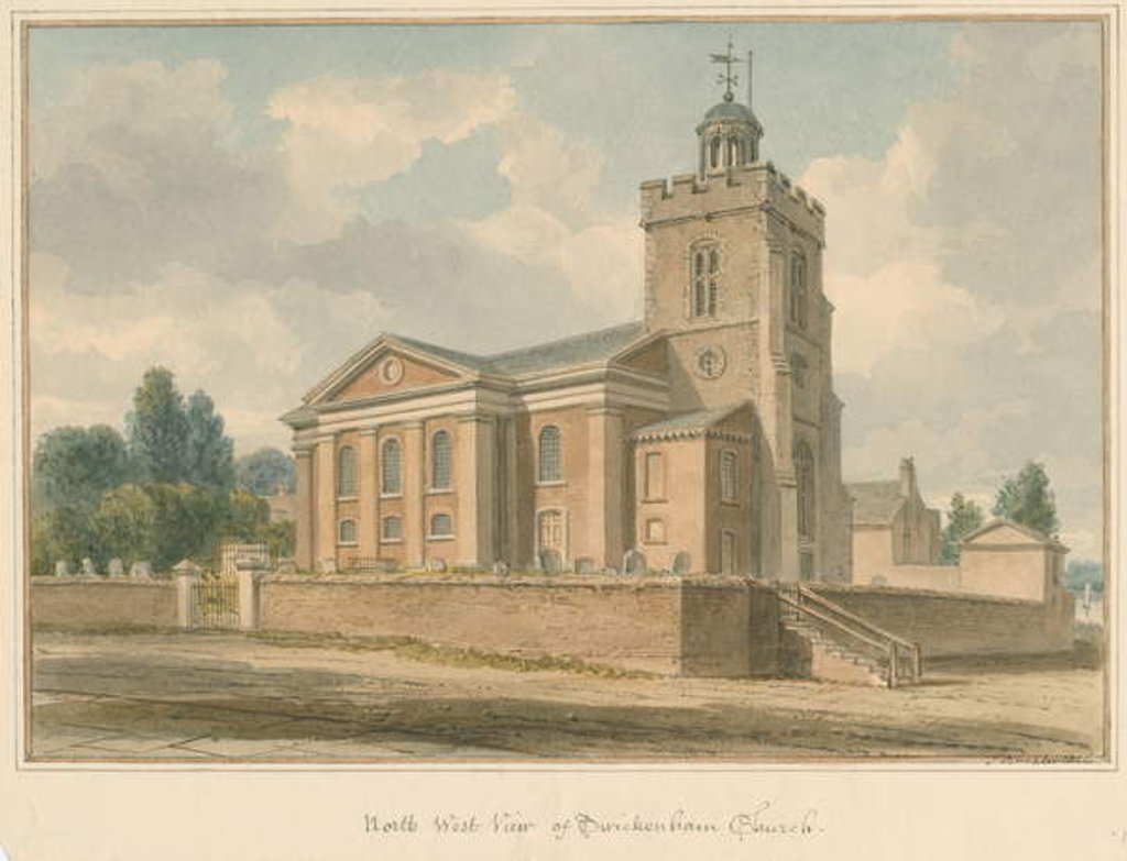 Detail of Middlesex - Twickenham Church, 1826 by John Buckler