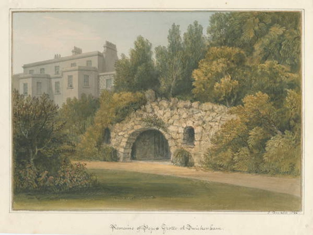 Detail of Middlesex - Twickenham - Pope's Grotto, 1826 by John Buckler