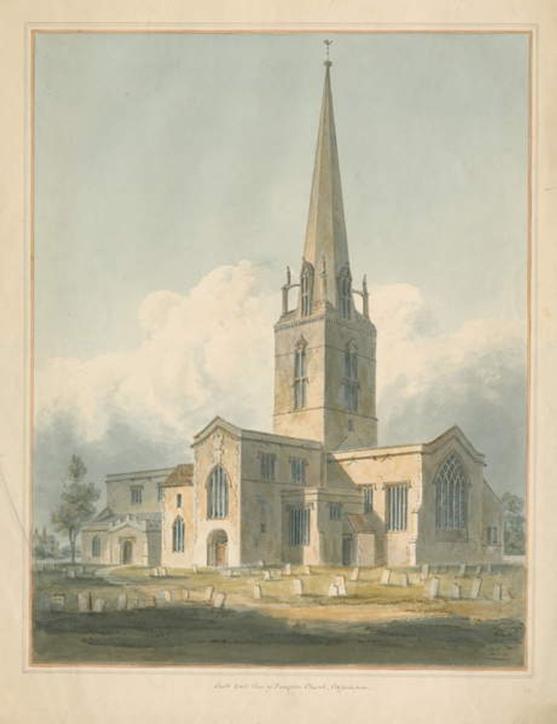 Detail of Oxfordshire - Bampton Church, 1802 by John Buckler