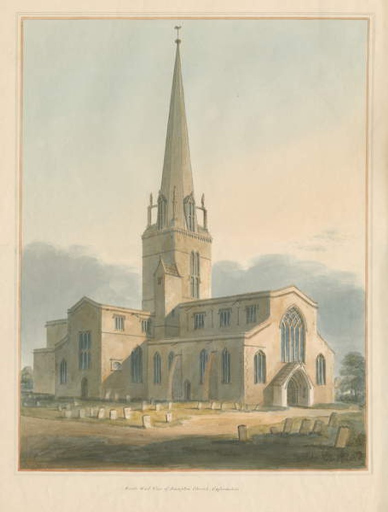 Detail of Oxfordshire - Bampton Church, 1802 by John Buckler