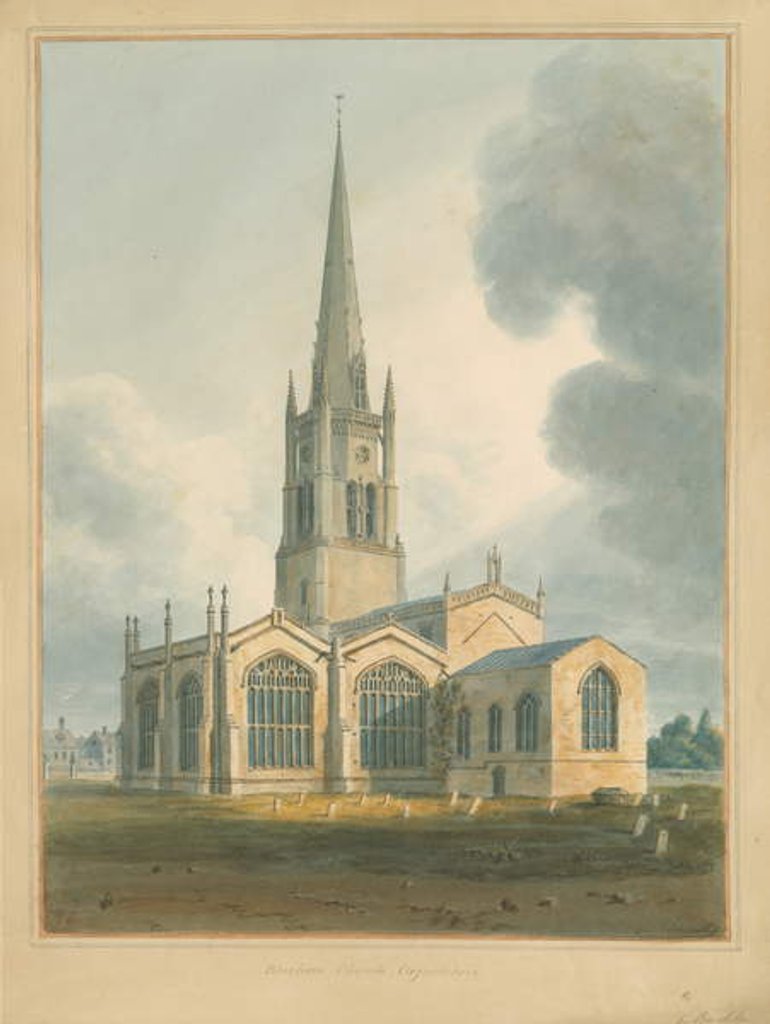 Detail of Oxfordshire - Bloxham Church, 1802 by John Buckler