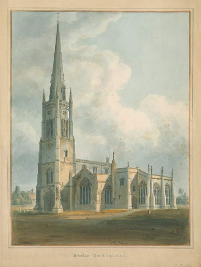 Detail of Oxfordshire - Bloxham Church, 1802 by John Buckler