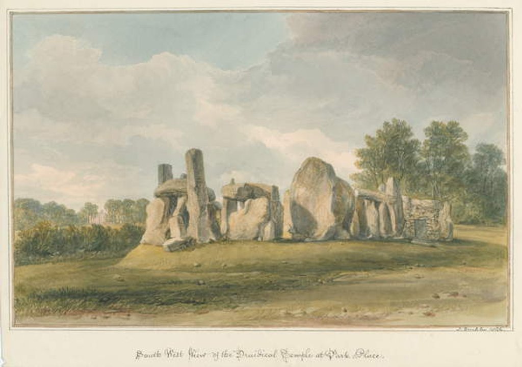 Detail of Oxfordshire - Henley upon Thames - Druidical Temple at Park Place, 1826 by John Buckler