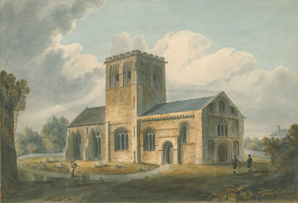 Detail of Oxfordshire - Meofley Church, 1802 by John Buckler