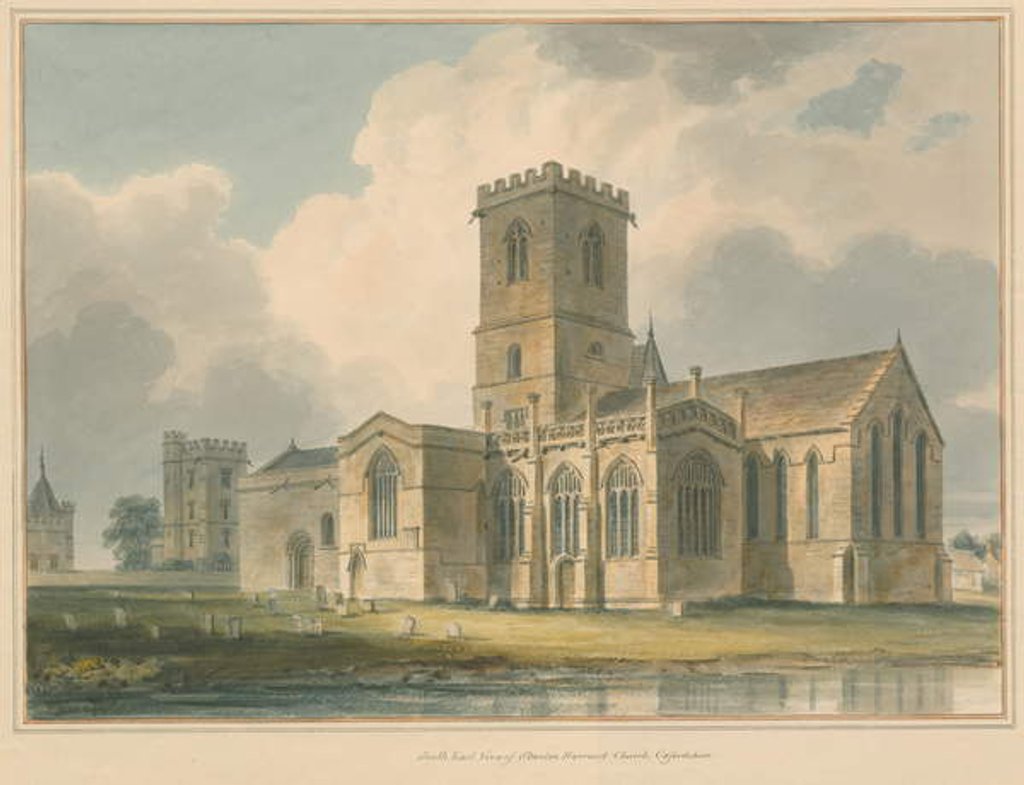 Detail of Oxfordshire - Stanton Harcourt Church, 1830 by John Buckler