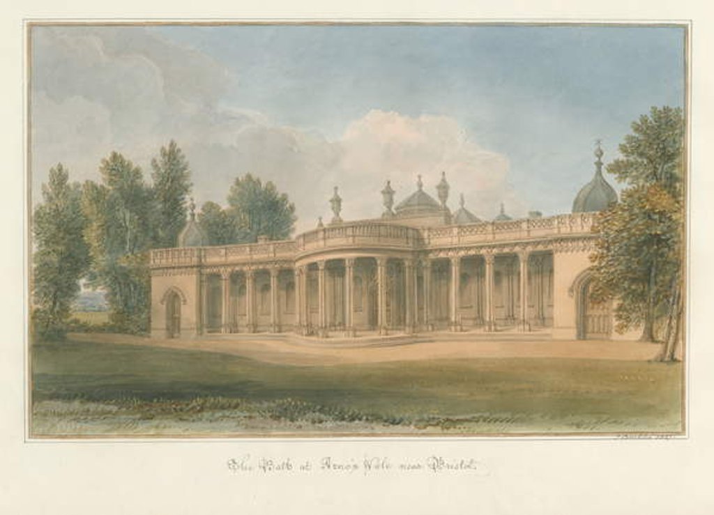 Detail of Somerset - Bristol - The Bath at Arno's Vale, 1827 by John Buckler