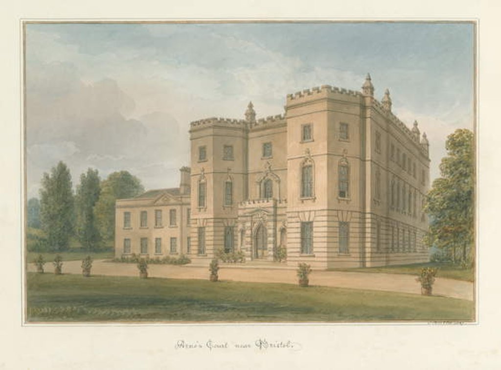 Detail of Somerset - Bristol - Arno's Court, 1827 by John Buckler