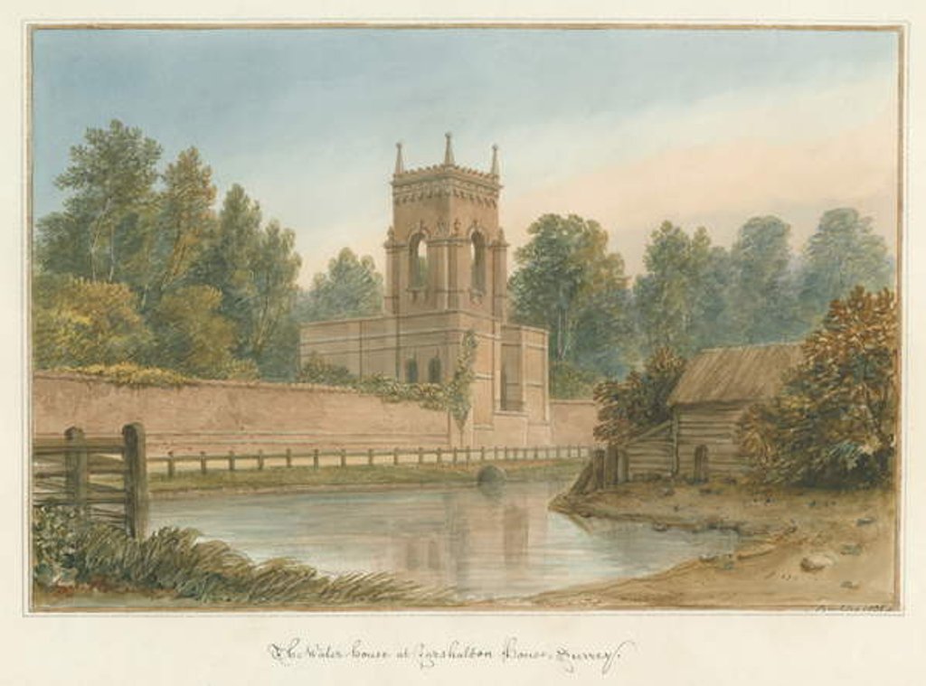 Detail of Surrey - Carshalton House - The Water House, 1831 by John Buckler