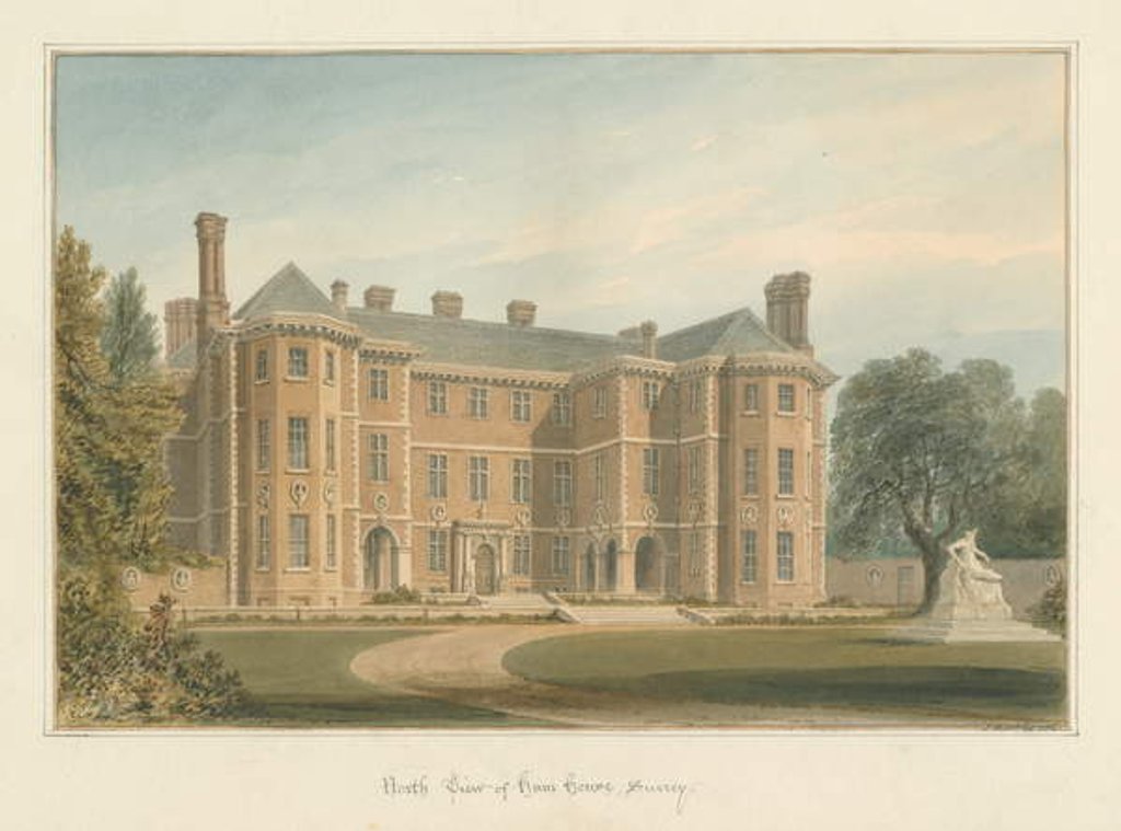 Detail of Surrey - Ham House, 1815 by John Buckler