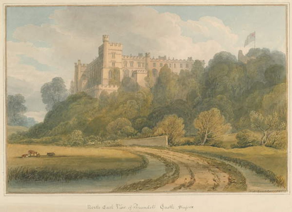 Detail of Sussex - Arundel Castle, 1825 by John Chessell Buckler