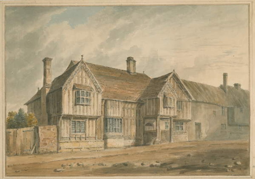 Detail of Warwickshire - Stratford - Shakespeare's House, 1826 by John Buckler