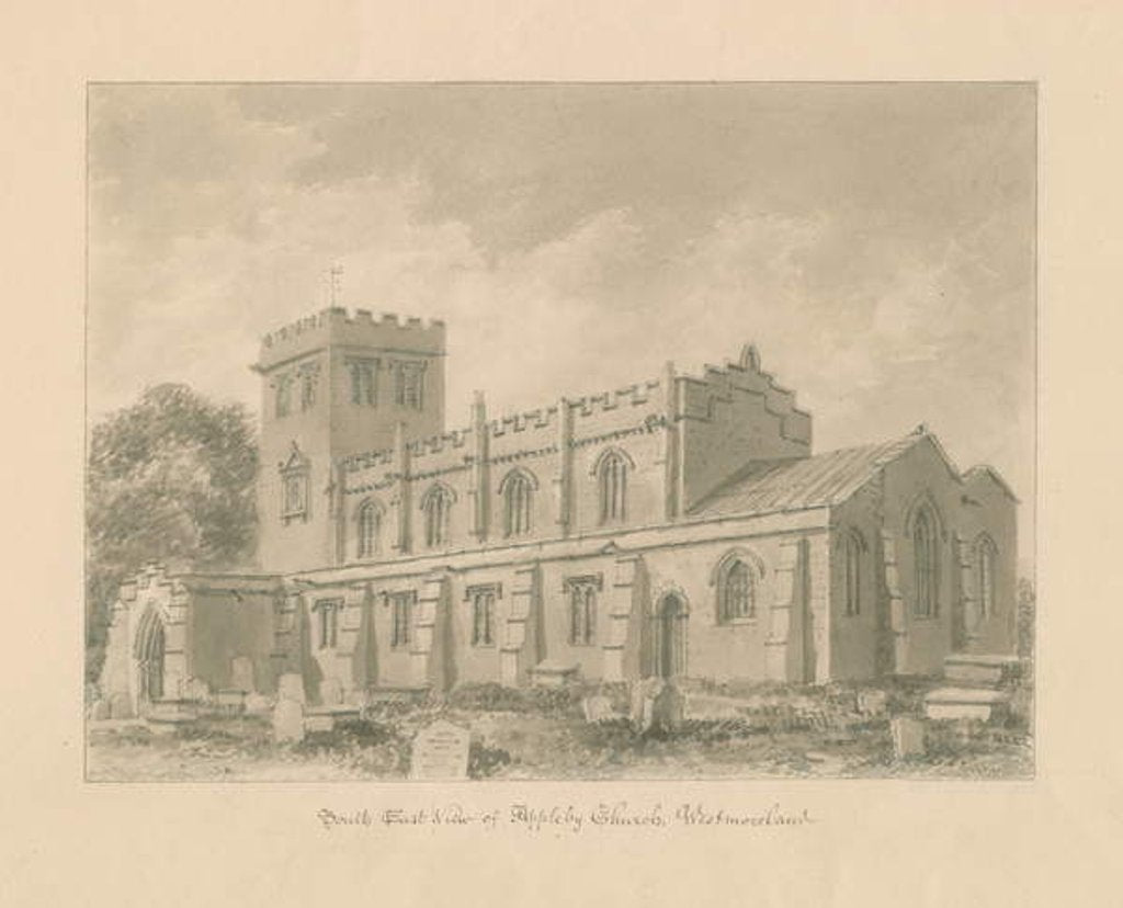 Detail of Westmorland - Appleby Church by John Buckler