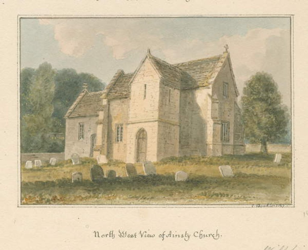 Detail of Wiltshire - Ansty - Church, 1817 by John Buckler