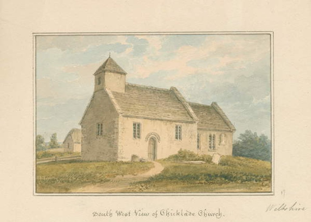 Detail of Wiltshire - Chicklade Church, 1817 by John Buckler