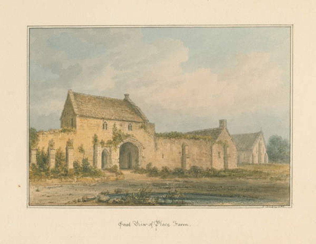 Detail of Wiltshire - Place Farm, 1812 by John Buckler